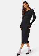 BUBBLEROOM Taylor rib dress Black M