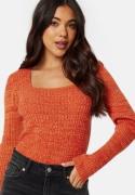 BUBBLEROOM Noelle knitted top Orange XL