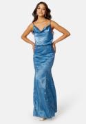 Bubbleroom Occasion Lucie Jacquard Gown Dusty blue 34