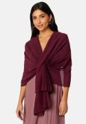 Bubbleroom Occasion Chiffon Shawl Wine-red One size