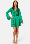 BUBBLEROOM Nichelle Knot front Dress Green XS