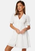 Bubbleroom Occasion Structured Button Front Dress White XS