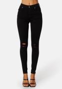 Dr. Denim Lexy Black Ripped Knees L