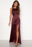 Bubbleroom Occasion Laylani Satin Gown Wine-red 36