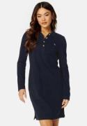 GANT Slim Shield LS Pique Dress EVENING BLUE S