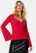 BUBBLEROOM Alime Knitted Top Red S