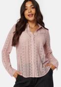 BUBBLEROOM Rhoda Lace Shirt Dusty pink XL