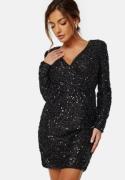 VILA Cava Sequin Dress Black 38