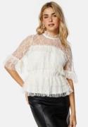 BUBBLEROOM Smilla Lace Blouse Offwhite 44