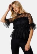 BUBBLEROOM Smilla Lace Blouse Black 46