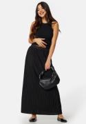 BUBBLEROOM Pleated Maxi Skirt Black M