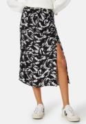 VILA Viboa Hia HW Midi Skirt Black Beauty AOP:Hia 44