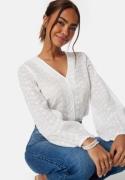 Happy Holly Nisha Broderie Anglaise Blouse White 48/50