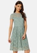 VILA Kalila Capsleeve Lace Dress Green Milieu L