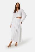 BUBBLEROOM Noele Viscose Crepe Maxi Skirt White S