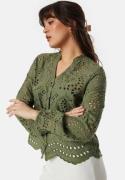 ONLY Onlbine Lalisa Emb Top Olive Green S