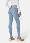 Pieces Pcdana Mid Waist Skinny Jeans Light Blue Denim XS/32