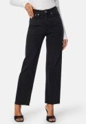 Happy Holly High Straight Ankle Jeans Black denim 44