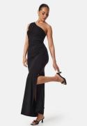 BUBBLEROOM One Shoulder Maxi Dress Black M