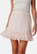 VERO MODA Vmsmilla high waist short skirt White/Pink/Floral XS