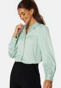 BUBBLEROOM Nicole Puff Sleeve Shirt Dusty green 42