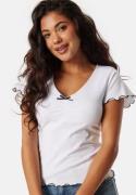 BUBBLEROOM Babylock Short Sleeve Top White S