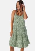 ONLY Onlmaj Life S/L Short Dress Artichoke Green XS