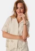 Pieces Pcalmina Embroidery Shirt Birch S