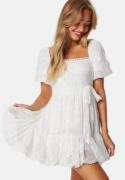 FOREVER NEW Charlize Embroidered Mini Dress White 38