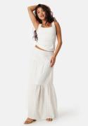 BUBBLEROOM Broderie Anglaise Maxi Skirt White S