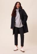 Happy Holly Straight Wool Blend Coat Black 40/42