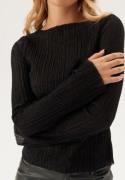 BUBBLEROOM Sparkling Long Sleeve Top Black XS