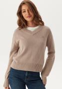 Calvin Klein Jeans Ck Embro Badge V-neck Sweater Goat S