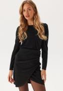 ONLY Onlrich L/S GLITTER DRESS Glit Black Detail:black Glitter XL