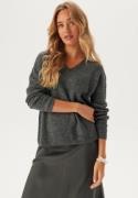 VERO MODA Vmcrewlefile V-Neck Pullover Medium Grey Melange L