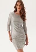 VILA Sparkling 3/4 O-Neck Dress silver XL