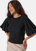 BUBBLEROOM Volume Sleeve Blouse Black XL