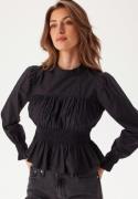 ONLY Onlella L/S O-NECK SMOCK TOP O Black XL