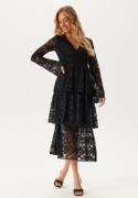 Happy Holly Lace Long Dress Black 52/54