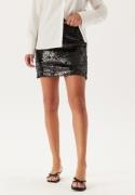 BUBBLEROOM Sequin Short Skirt  Black XS