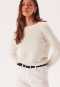 SELECTED FEMME Slflulu LS Knit O-Neck Snow White Detail:MELANGE XS