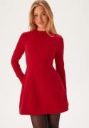 Bardot Delphi Long Sleve Mini Dress 191663 Deep Red 38(UK10)