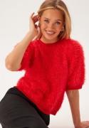 Pieces PCFee SS O-Neck Knit Top High Risk Red L