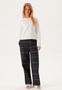 Calvin Klein L/S Tee & Pant Sleep Set Sn1 White (tee)/CHARCOAL GREYH L