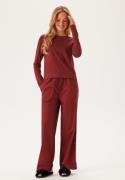 Calvin Klein L/S SLEEP SET (COTTON TEE/PANT) Geq Syrah (tee) / Syrah X...