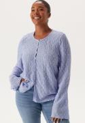 Happy Holly Trumpet Sleeve Lace Cardigan Light blue 52/54