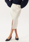 GANT Midi White Denim Skirt EGGSHELL 36