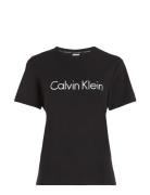 S/S Crew Neck Top Black Calvin Klein