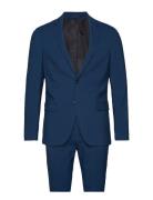 Plain Mens Suit - Normal Lenght Habit Navy Lindbergh