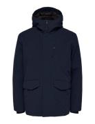 Slhpiet Jacket B Parka Jakke Navy Selected Homme